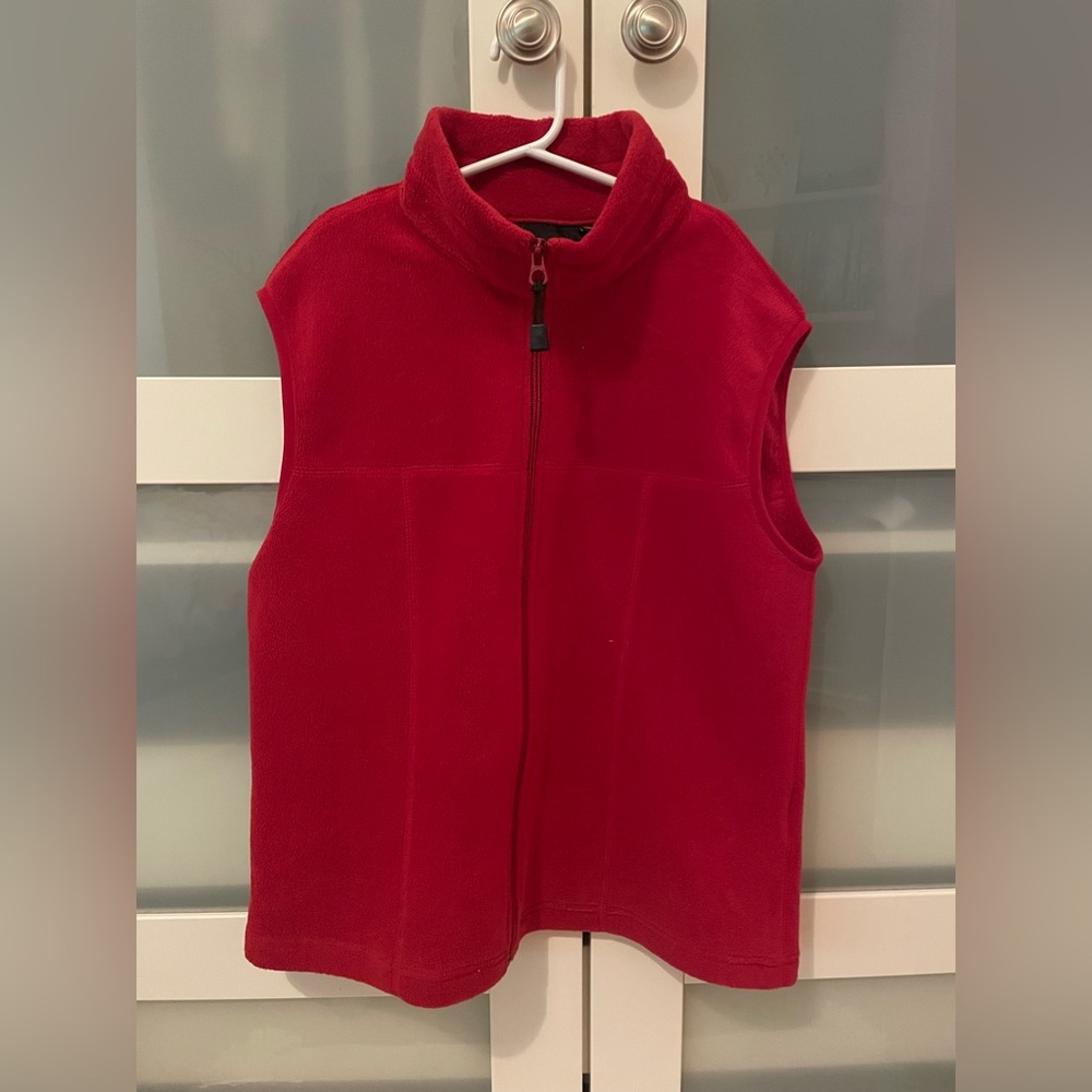 Fleece vest, Red